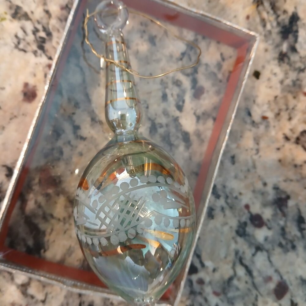 Hand Blown Vintage Egyptian Glass Christmas Ornaments